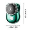 Electric Razor for Men,Newest Mini-Shave Portable Electric Shaver,Pocket Size Portable Shaver Wet and Dry Mens Razor USB Rechargeable Shaver Easy One-Button Use for Home,Car,Travel (Green)