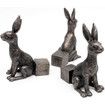 Hare Figures Plant Pot Feet, Planter Support, Handmade Decorative Ornaments 3pcs