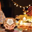 Bohemian Light, LED Atmosphere Lamp with Hollow Flower Pattern Waterproof Lamp