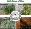8 Inch Steel Wire Brush Cutter Head Weed Trimmer Replacement Cutting Tool Heavy Duty Grass Cutter Blade