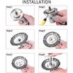 8 Inch Steel Wire Brush Cutter Head Weed Trimmer Replacement Cutting Tool Heavy Duty Grass Cutter Blade