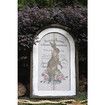 Arch Window Frame French Country Wall Decor, Rabbit Wall Decor 30 x 20 cm