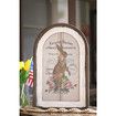 Arch Window Frame French Country Wall Decor, Rabbit Wall Decor 30 x 20 cm