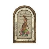 Arch Window Frame French Country Wall Decor, Rabbit Wall Decor 30 x 20 cm