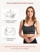 Wearable Hands-Free Electric Breast Pump Portable In-Bra Breastfeeding Pump 2 Modes 5 Levels 24mm Pink 2pcs
