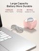 Wearable Hands-Free Electric Breast Pump Portable In-Bra Breastfeeding Pump 2 Modes 5 Levels 24mm Pink 2pcs