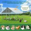 Chicken Run Coop Walk In Rabbit Hutch Bird Cage Hen Chook Pen House Dog Cat Enclosure Fence Bunny Shelter Aviary Large 300x400x195cm