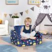 2in1 Kids Sofa Bed Couch Flip Out Lounger Chair Children Comfy Convertible Sleeper Bedroom Playroom Open Outer Space