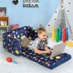 2in1 Kids Sofa Bed Couch Flip Out Lounger Chair Children Comfy Convertible Sleeper Bedroom Playroom Open Outer Space