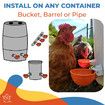 Automatic Chicken Water Cup Set of 5 | Chicken Water Feeder Suitable for Chickens, Duck, Goose, Turkey and Bunny | Poultry Water Feeder Kit