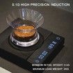 Coffee Scale,Espresso Scale,Weigh Digital Coffee Scale with Timer,2000 Grams (Black)