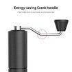 Chestnut C2 Manual Coffee Grinder Capacity 25g with CNC Stainless Steel Conical Burr - Internal Adjustable Setting,Double Bearing Positioning,French Press Coffee for Hand Grinder Gift (White)