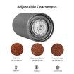Chestnut C2 Manual Coffee Grinder Capacity 25g with CNC Stainless Steel Conical Burr - Internal Adjustable Setting,Double Bearing Positioning,French Press Coffee for Hand Grinder Gift (White)