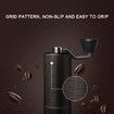Chestnut C2 Manual Coffee Grinder Capacity 25g with CNC Stainless Steel Conical Burr - Internal Adjustable Setting,Double Bearing Positioning (Black)