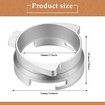54 mm Hands-Free Dosing Funnel Compatible with Breville Barista Portafilters,Replacement Funnel Accessories for Home or Cafe Use (Silver)