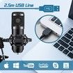 USB Microphone,Professional 192kHz/24Bit Plug & Play PC Computer Condenser Cardioid Mic Kit with Sound Advanced Chipset for Streaming,Podcast,Studio Recording and Games