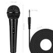 Handheld Wired Microphone,Cardioid Dynamic Vocal Mic with 13ft Cable and ON/Off Switch,Ideally Suited for Speakers,Karaoke Singing Machine,Amp,Mixer