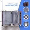 4 Piece Luggage Set Carry On Traveller Suitcases Hard Shell Rolling Trolley Checked Bag TSA Lock Front Hook Lightweight Rose Gold