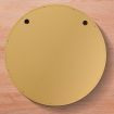 Bathroom Mirrored Cabinet Medicine Vanity Round Wall Mirror Cupboard with Storage Sliding Door Gold 60cm Diameter