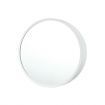 Bathroom Medicine Cabinet Mirror Vanity Round Wall Mirrored Cupboard with Storage Sliding Door White 60cm Diameter