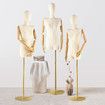 Female Mannequin Dummy Model Manikin Dressmaking Dress Form Upper Torso Adjustable Detachable Fashion Clothing Wedding Dress Display Stand 200cm