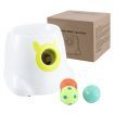 Dog Ball Launcher Automatic Thrower Fetch Throwing Machine Adjustable Distance 3 Coloured Silicone Balls Waterproof Dirt Resistant Petscene