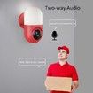 Wifi IP Camera 1080P With Wall Lamp For Home Security Wireless Surveillance Night Vision Audio