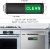 Dishwasher Magnet Clean Dirty Sign Non-Scratch Kitchen Magnetic Label Strong Clear Indicator Black