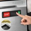 Dishwasher Magnet Clean Dirty Sign Non-Scratch Kitchen Magnetic Label Strong Clear Indicator Black