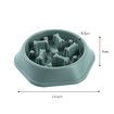Slow Feeder Dog Bowl Anti-Chocking Slower Feeding Puzzle Bowl, Interactive Bloat Stop Food Dishes Non-Slide Lick Treat for Small Medium Dogs (Green)