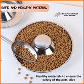 Stainless Steel Puppy Bowl Cat Dog Puppy Pet Slow Feeder Bowl Preventing Indigestion Eco-Friendly Durable Bowl Water Feeder 30cm