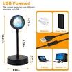 Sunset Lamp Projector Led Lights for Bedroom Night Light RGB Lights Sun Sunlight Sunrise Lamp 10w 360°Rotation Mood Lighting Home/Room Decor Christmas Gifts for Women