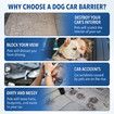 Dog Pet Cat Car Barrier Puppy Vehicle Divider Fence Safety Gate Partition Separator Guard Seat Tubular for SUV Cargo Truck Adjustable