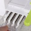 Foldable Hand Cranked Kitchen Vegetable Spiralizer with 4 Stainless Steel Blades Creative Veggie Pasta Spaghetti Maker for Onions