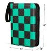Trading Card Binder 4-Pocket Binders For Cards 400 Cards PU Yugioh Cards Pokemon TCG Card Album Folder Books Case with Zipper (Dark Pazzle) Gift.