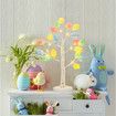 Easter Decorations, Lighted Easter Egg,Battery Powered Adjustable Branches, Artificial Twig Tree for Bedroom Home Centerpiece Decor