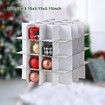 Christmas Ornament Storage Box Hold 64 Christmas Balls Holiday Ornaments Xmas Holiday Ornament Storage Cube Organizer Christmas Chest with Dividers
