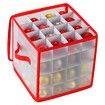 Christmas Ornament Storage Box Hold 64 Christmas Balls Holiday Ornaments Xmas Holiday Ornament Storage Cube Organizer Christmas Chest with Dividers