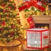 Christmas Ornament Storage Box Hold 64 Christmas Balls Holiday Ornaments Xmas Holiday Ornament Storage Cube Organizer Christmas Chest with Dividers