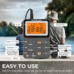 Portable AM FM Radio Emergency Weather Alert Radio Transistor Radio with Excellent Reception, Digital LED Lock Screen, Station Preset, Alarm Clock, Earphone Jack