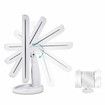 Tri-Fold Lighted Vanity Mirror with 22 LED Lights Touch Screen 3X/2X/1X Magnification Make Up Mirror-White