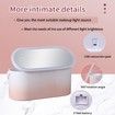 Travel Makeup Case Cosmetic Organizer Box with LED Vanity Mirror Storage Case Portable for Women Girls-Pink