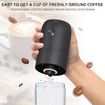 Electric Coffee Grinder with Ceramic Cone Grinder for Coffee Beans, Black