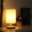 British Standard Bedside Lamp Vintage Wood Table Lamp for Bedroom Lamp, Study Room