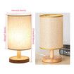 British Standard Bedside Lamp Vintage Wood Table Lamp for Bedroom Lamp, Study Room