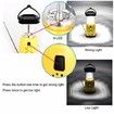 Camping Lantern Solar Rechargeable Hand Crank 4-way Powered AM/FM Radio 8 LED Flashlight Cell Phone Charger, Support AA Battery for Hike Climbing