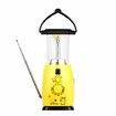 Camping Lantern Solar Rechargeable Hand Crank 4-way Powered AM/FM Radio 8 LED Flashlight Cell Phone Charger, Support AA Battery for Hike Climbing