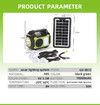 Power Station 6v 3.5W Solar Generator Panel Flashlights AUX FM MP3 PLAYER Radio 10K mAH Battery USB DC Outlets Outdoor Camping Emergency HurricaneFish