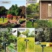Solar Ultrasonic in Repellent Defender Rat Squirrel Deer Rabbit Dog Cat Waterproof with Motion Detector-Green
