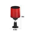 Solar Alarm, Infrared Timed Alarm Light, 13 Built-in Sound Effects Recordable, 8 Red LED , Suitable for Orchards, Construction Sites, Farm Barns
